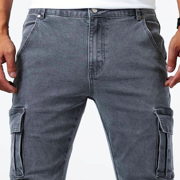 Drune | Denim Cargo Jeans