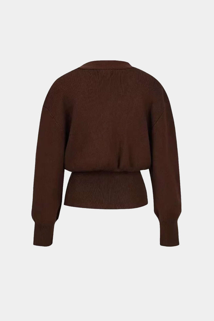 Drune | Pullover-Cardigan mit V-Ausschnitt