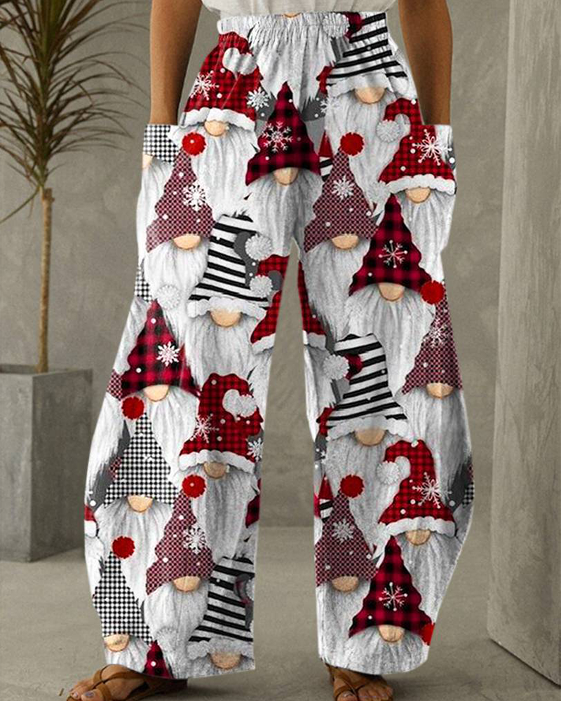 Drune | Weihnachtsdruck Freizeit Hose