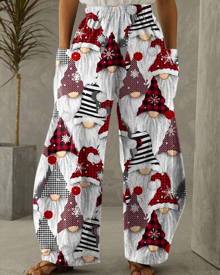 Drune | Weihnachtsdruck Freizeit Hose