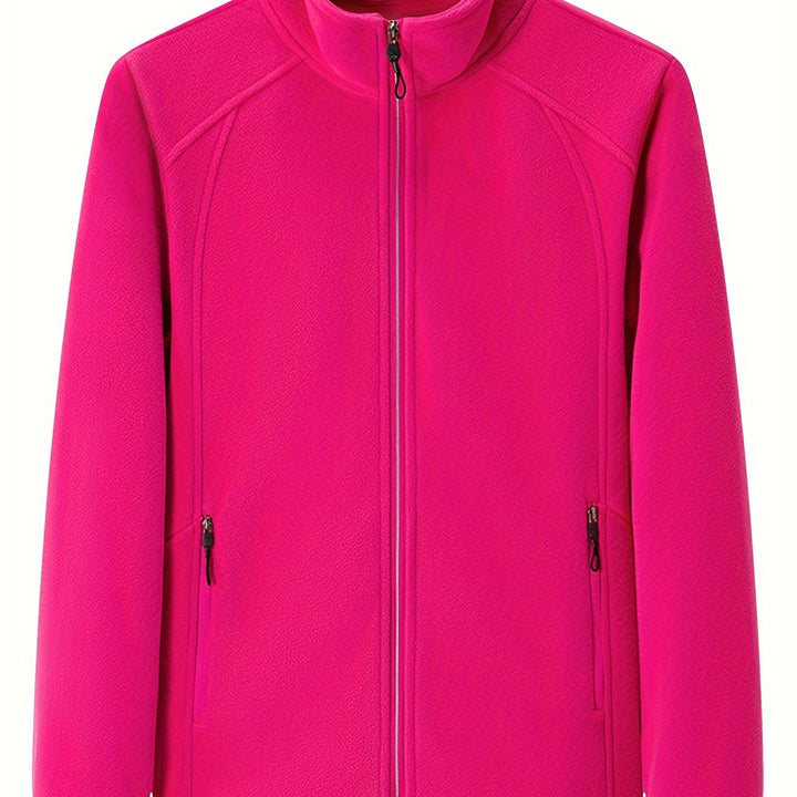 Drune | Plüsch Damen Outdoorjacke mit Hohem Kragen und Langen Ärmeln