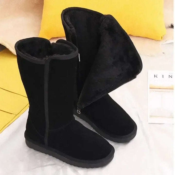 Drune | Winter Plüsch-Schneestiefel mit seitlichem Reißverschluss