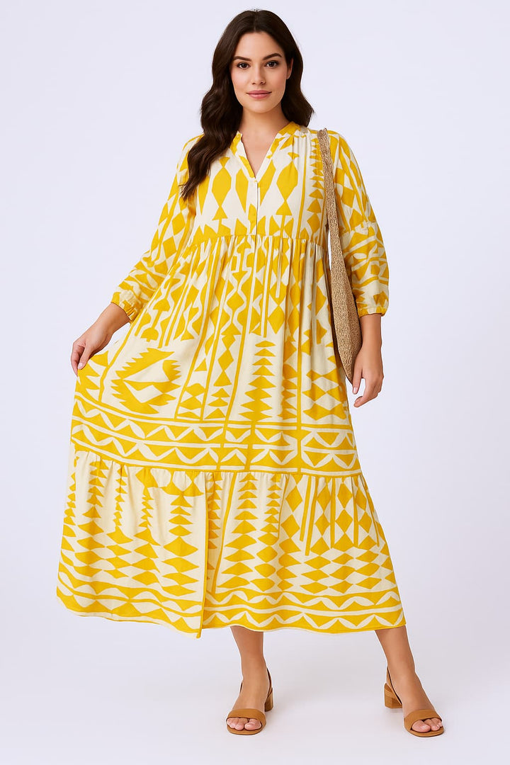 Drune | Bedrucktes Hemdkleid