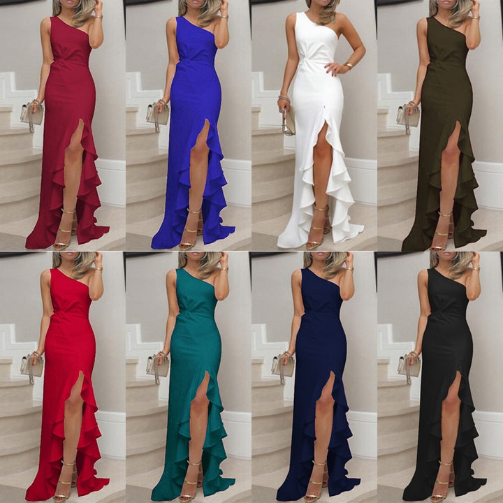 Drune | Swing-Kleid mit geteiltem Rüschensaum