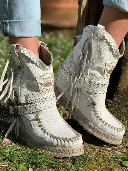 Drune | Westernstiefel mit Fransen