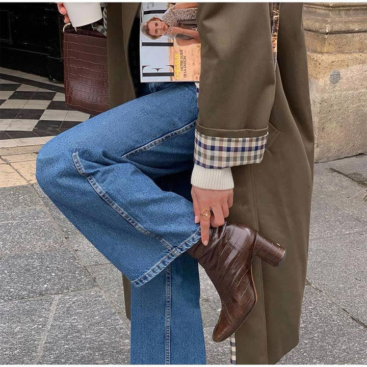 Drune | Lange Elegante Trenchcoat Damen