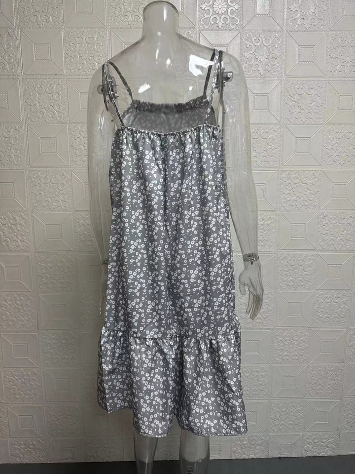Drune | Großes Pendel floral Hosenträger Weste Kleid