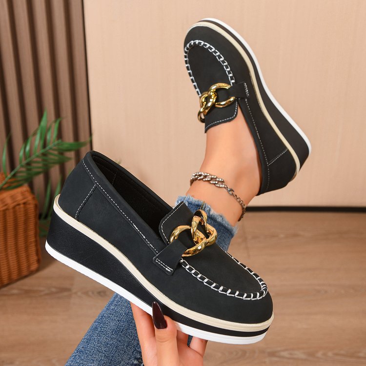 Orthopädische Slipper mit dicker Sohle und Ketten Drune Drune