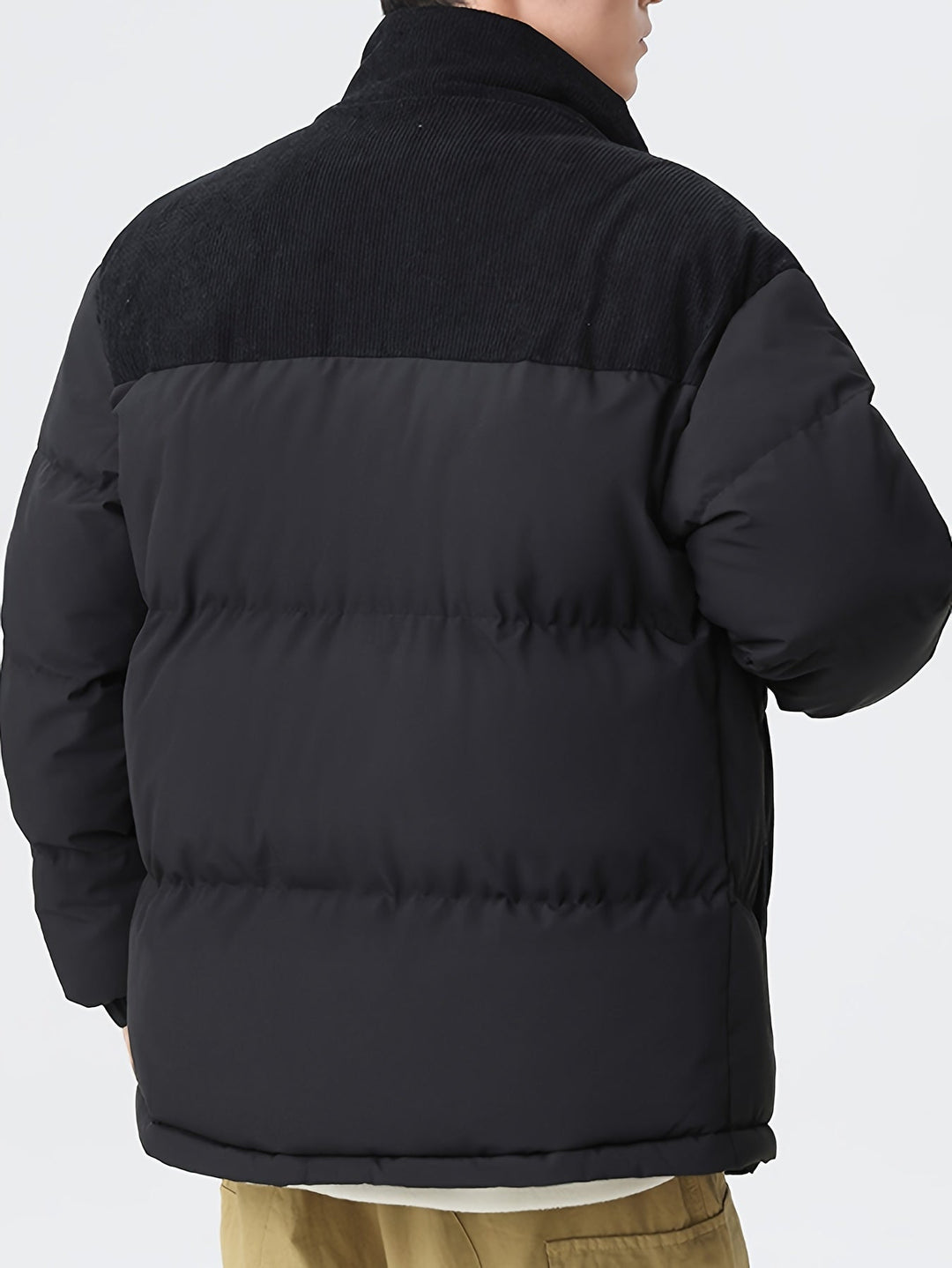 Drune |  Trendige Colorblock Puffer-Winterjacke Für Herren - Perfekt für Outdoor-Aktivitäten
