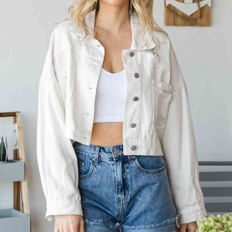 Drune | Zeitgenössische Denim Jacke mit Kragen