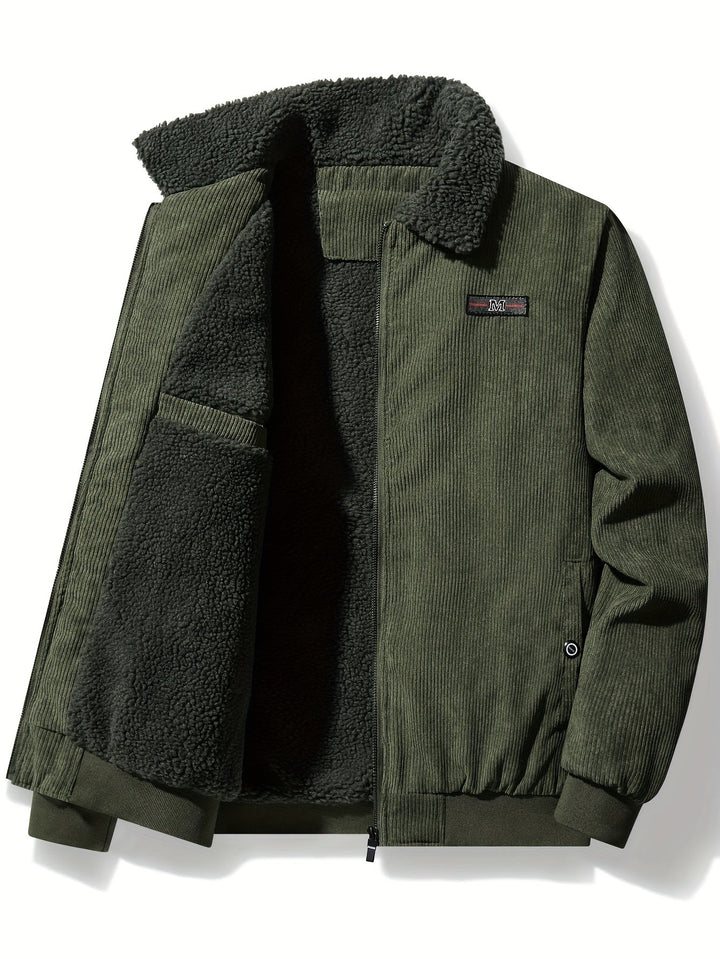 Drune | Retro-stil lässige Herren-Winterjacke aus atmungsaktiver Baumwolle - Perfekt für den täglichen Gebrauch