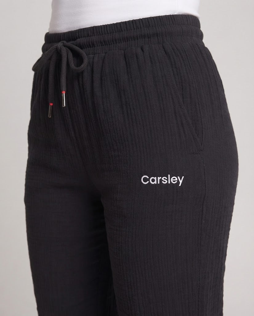 Damen Bequeme Freizeithose mit Lockerer Passform Drune