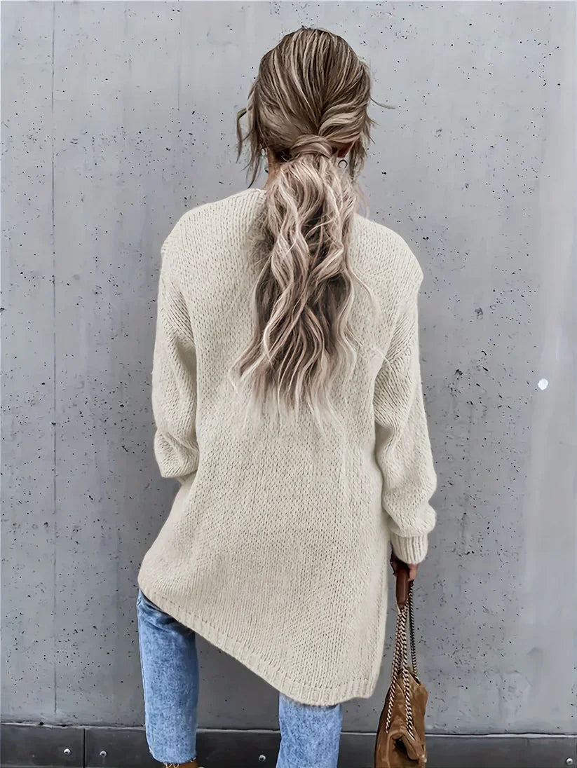 Drune | mittellanger Cashmere Strickcardigan für Damen - Perfekt für den Alltag