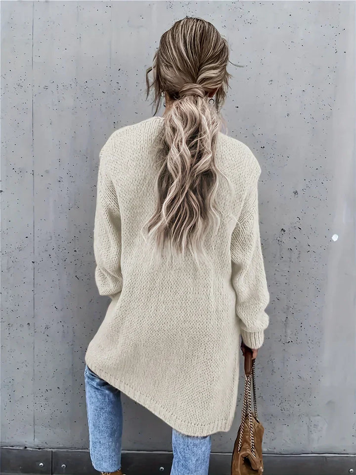 Drune | mittellanger Cashmere Strickcardigan für Damen - Perfekt für den Alltag