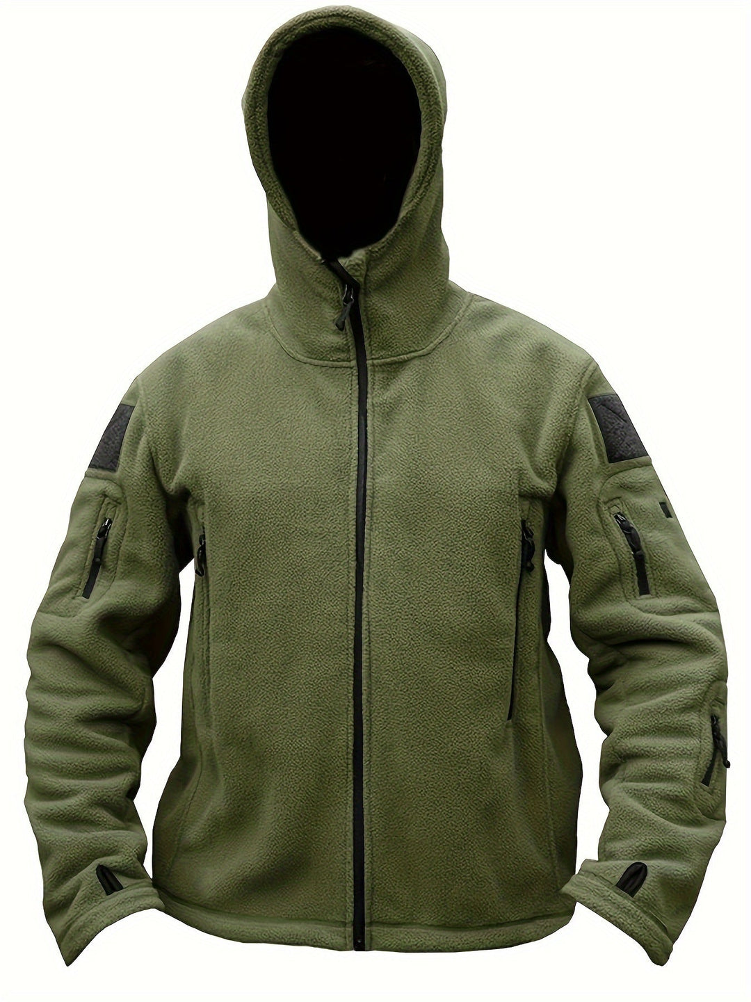 Drune | Fleece-Reißverschluss-Winddichte Outdoorjacke Für Herren - Perfekt für Outdoor-Aktivitäten