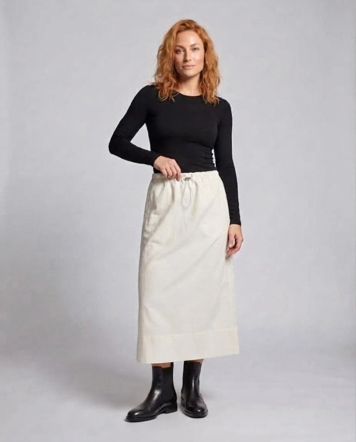 Damen Kurz geschnittener Feinstrick-Cardigan mit langen Zierbändern Drune