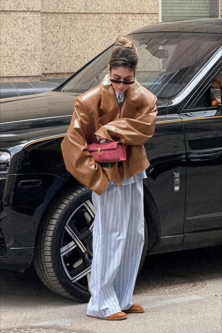 Drune | Stil PU Lederjacke