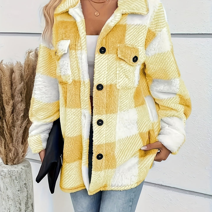 Drune | Karierte Jacke mit weicher Struktur