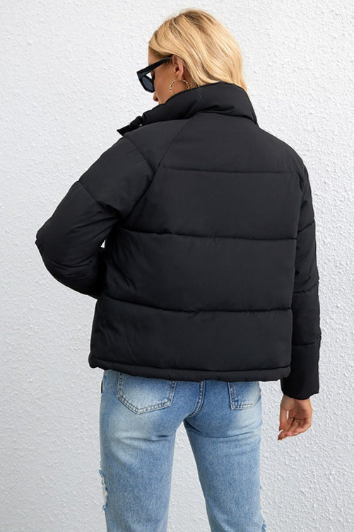 Drune | Stehkragen Lockere Pufferjacke