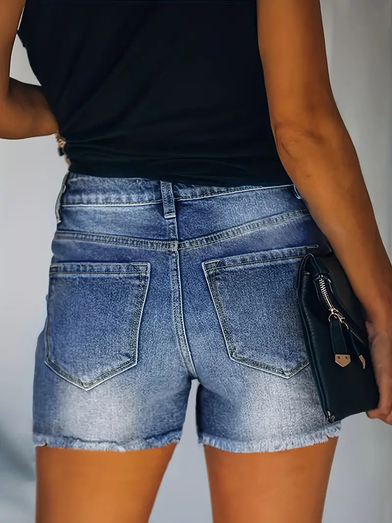 Drune | Frühling/Sommer Ripp-Denim-Shorts