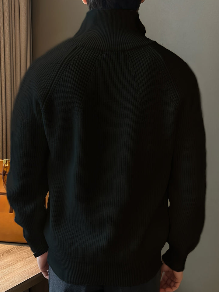 Drune | Lässiger Pullover mit Reißverschluss für Männer