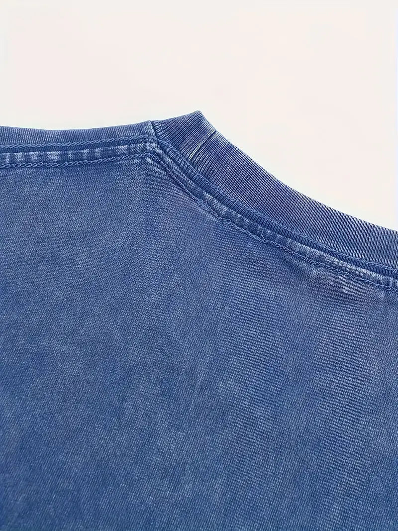 Drune | Baumwoll-T-Shirt mit Rundhalsausschnitt