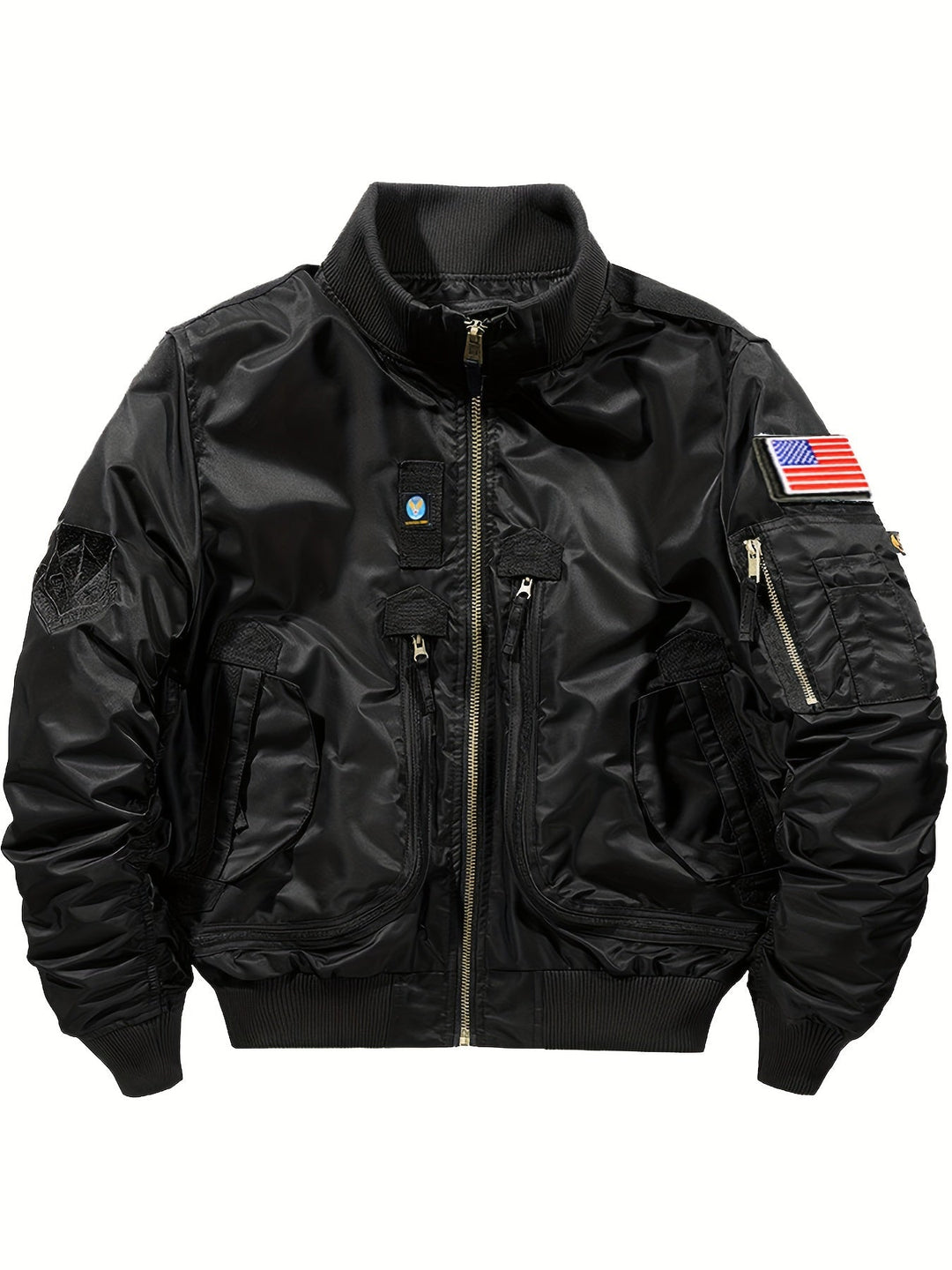 Drune | taktische Bomberjacke mit hohem Kragen für Herren - Perfekt für Outdoor-Aktivitäten