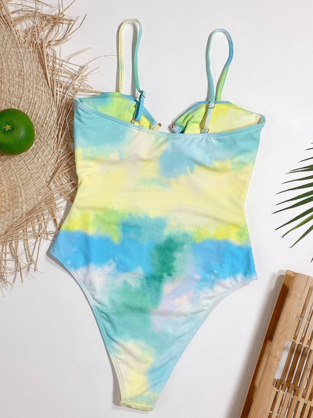 Drune | Cutout Tie-Dye Spaghetti-Trägertankini