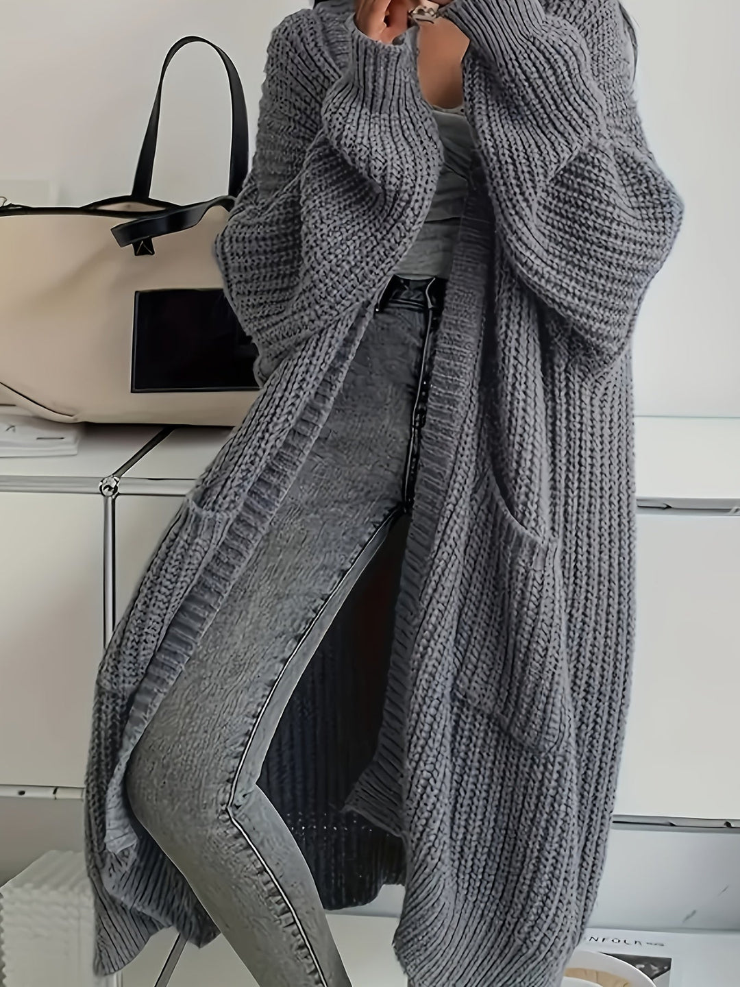 Drune | Cozy knit cardigan with belt for women