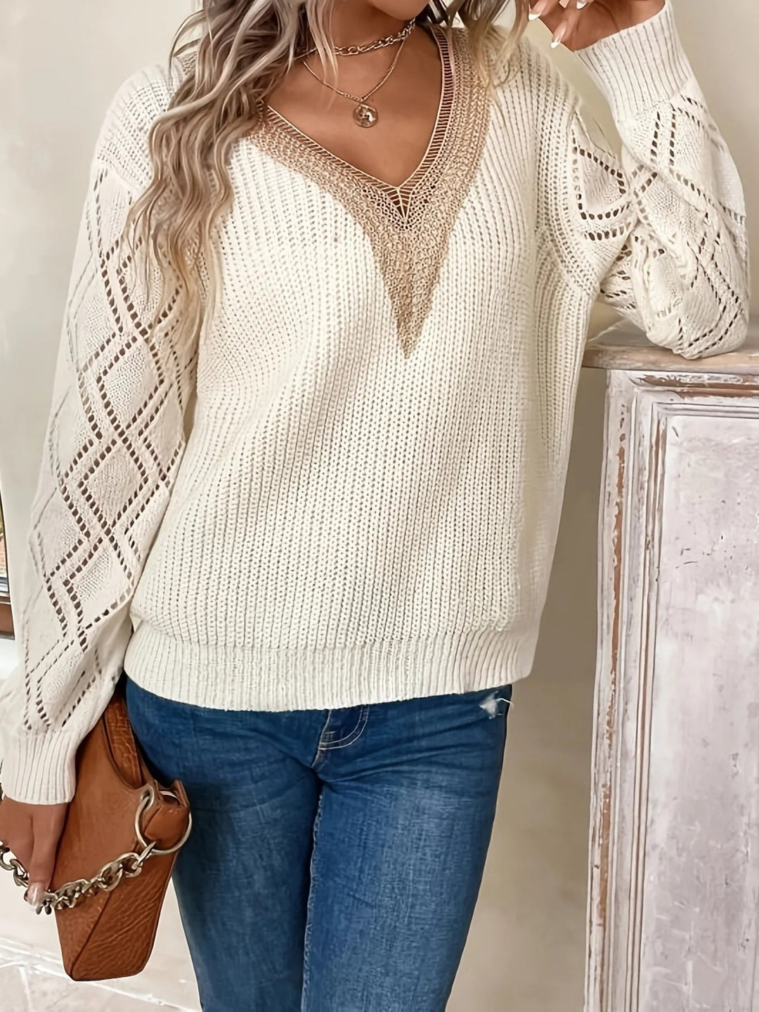 Drune | Stilvoller Strickpullover mit V-Ausschnitt