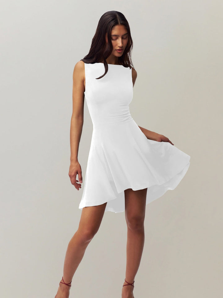 Drune | Ärmelloses Kleid mit Kragen