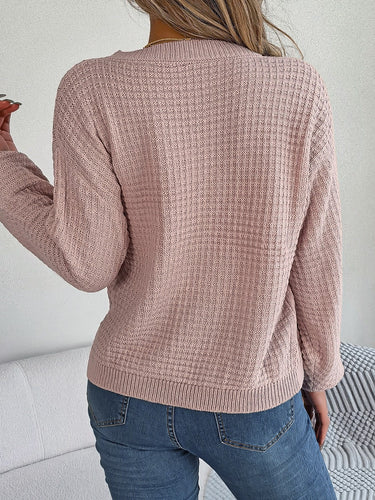 Drune | Sweater - Strukturstrick Rundhals Pullover