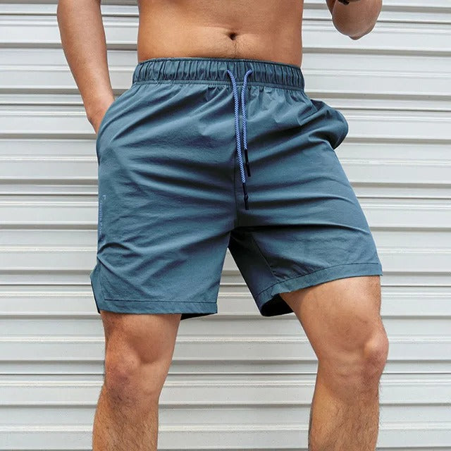 Drune | Atmungsaktive, Einfarbige Badeshorts für Männer mit Kordel