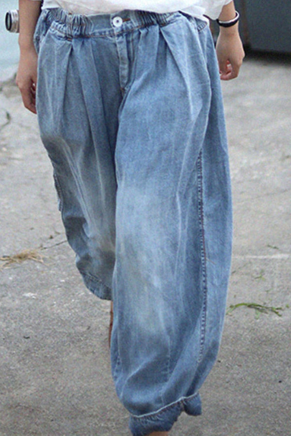 Drune | Bohemian Floral Gedruckte Übergroße Harem-Hose