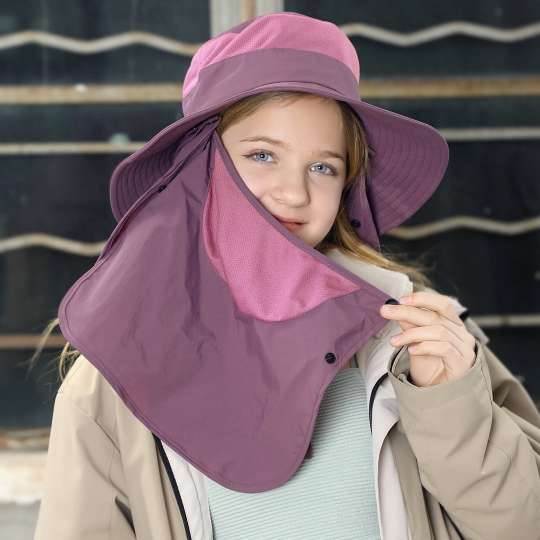 Drune | Vollabdeckung Gesicht Sonnenschutz Maske im Freien UV Eimer Hut