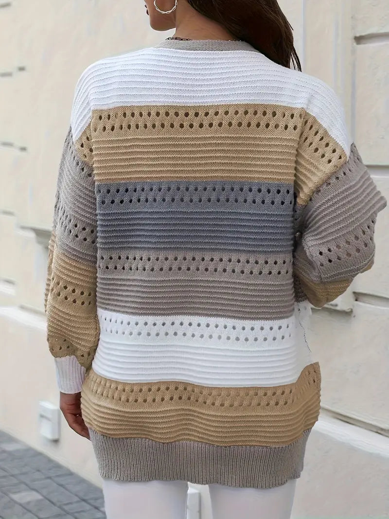 Drune | Strickjacke mit Farbblockierungen