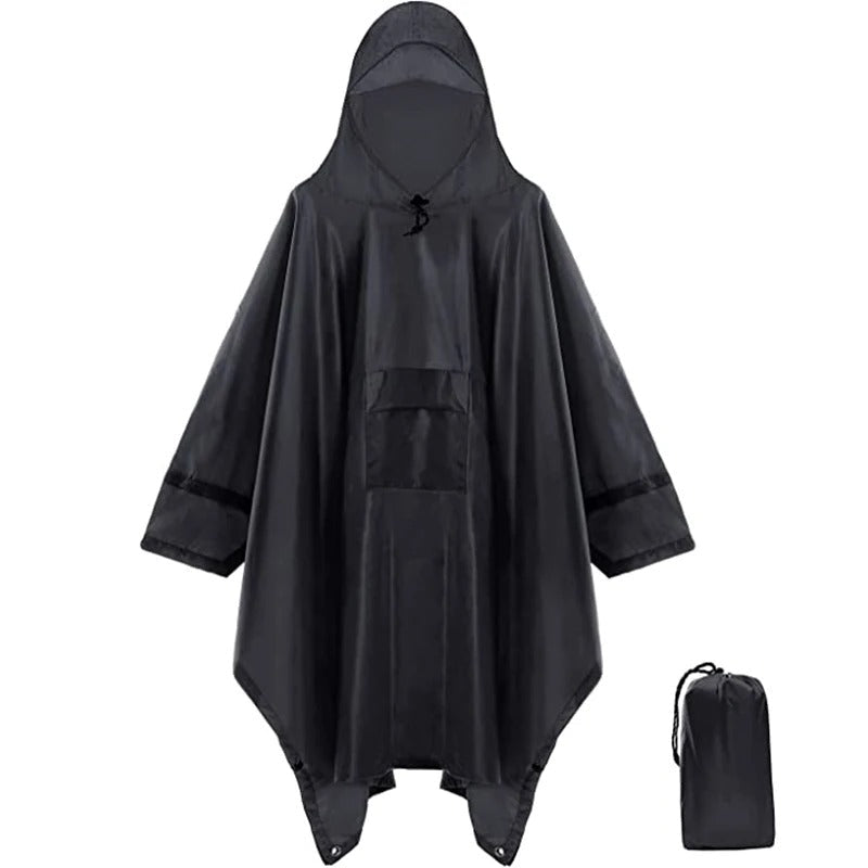 Drune | Regenponcho Mit Kapuze