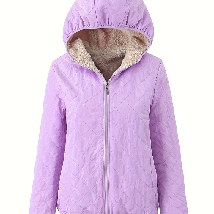 Drune | Steppjacke mit Reißverschluss und Kapuze