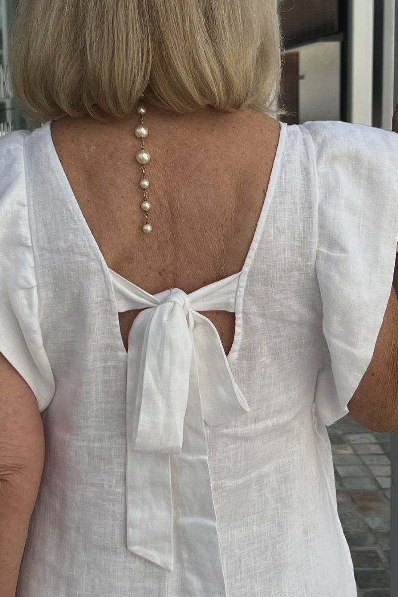 Drune | Lässiges Kleid aus Baumwolle und Leinen