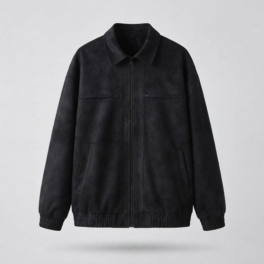 Herren Freizeit Kunstlederjacke mit praktischen Taschen Drune
