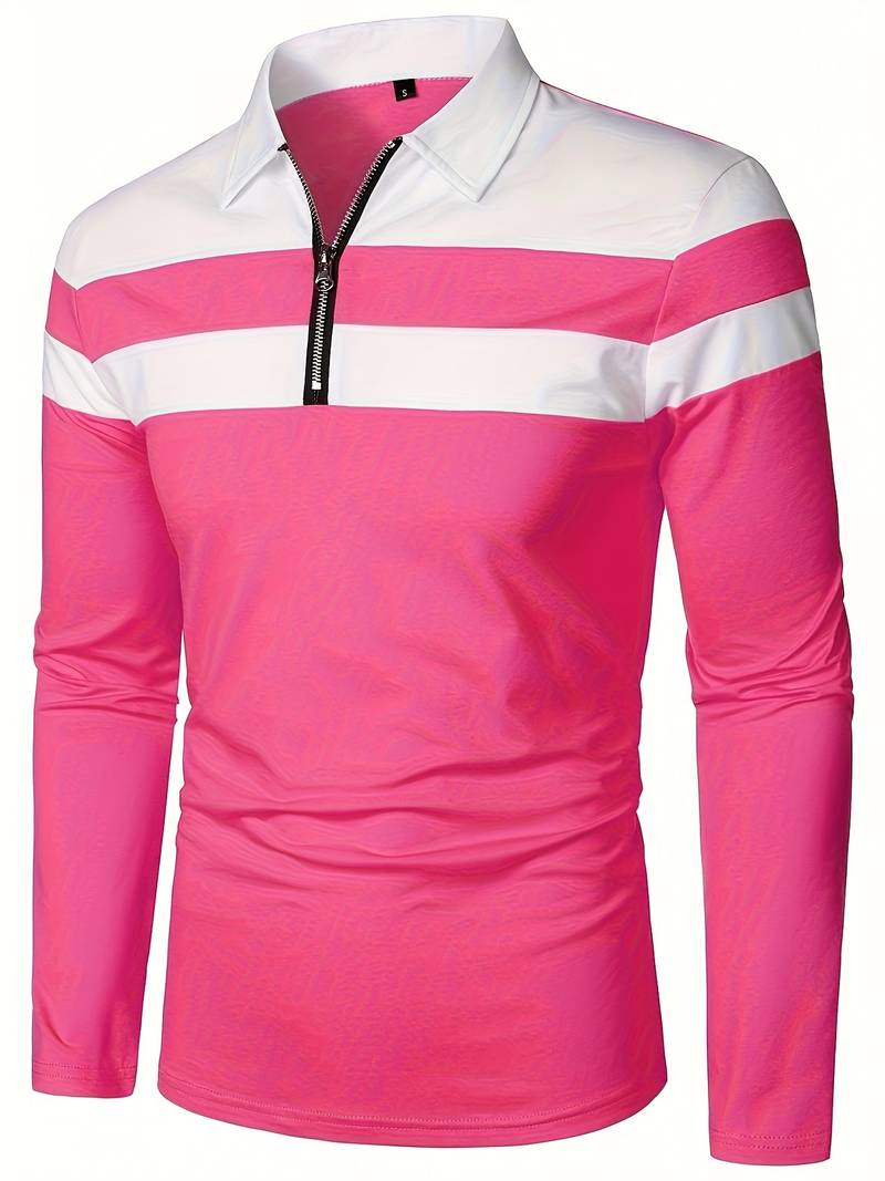 Drune – langärmliges poloshirt mit reißverschluss