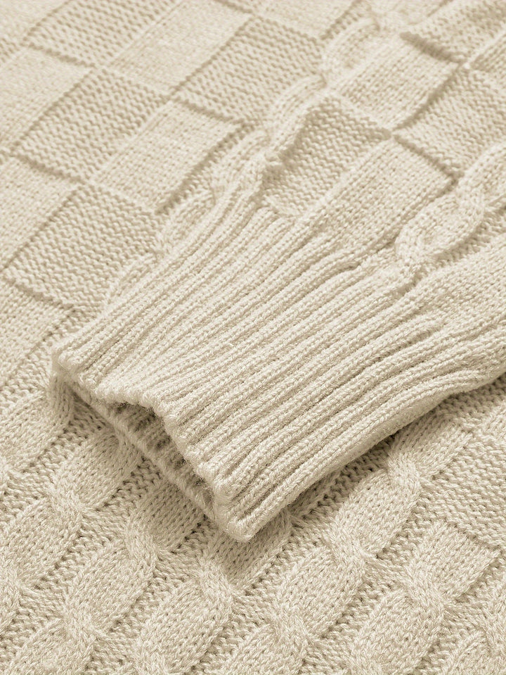 Drune | Lässiger Kabel-Pullover für Männer