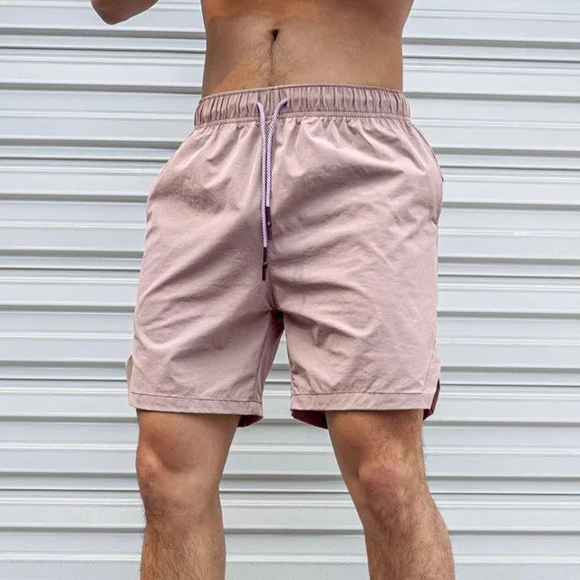 Drune | Atmungsaktive, Einfarbige Badeshorts für Männer mit Kordel