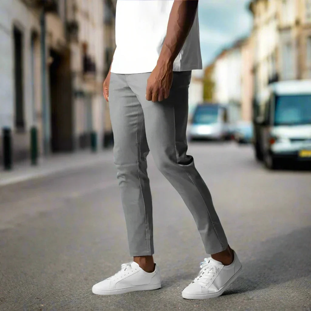 Drune | Slim Fit Chinos Baumwoll Stretch Knöchellang Bequem Und Vielseitig