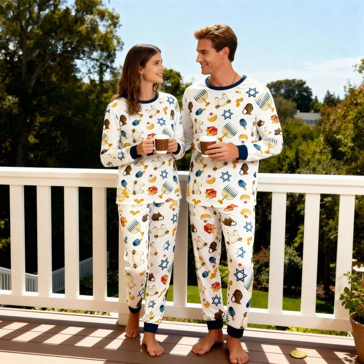 Drune | Familie Langarm Hanukkah Pyjama Set