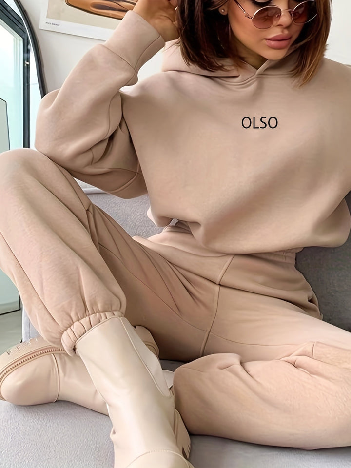 Drune | Oslo Damen Set – Zweiteiliges Set aus Kapuzenpullover und Sweatpants für lässigen Stil und maximalen Komfort.