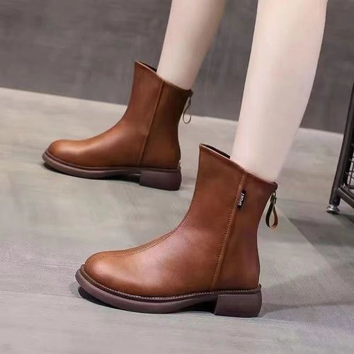 Drune | Elegante Stiefel mit Flachen Sohlen