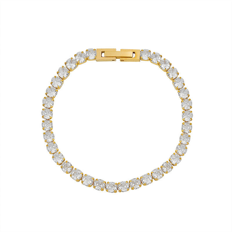 Drune | Armband Bling Kette Titanstahl Würfelkette