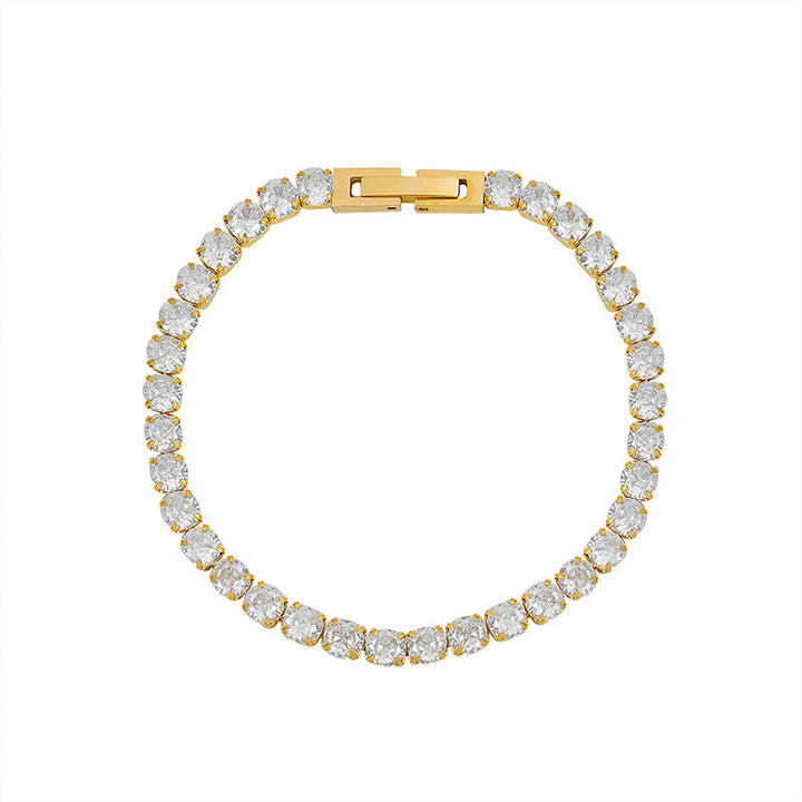 Drune | Armband Bling Kette Titanstahl Würfelkette