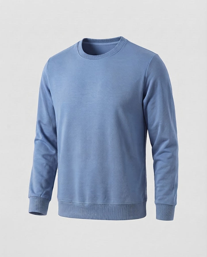 Herren Rundhals‑Sweatshirt aus Baumwollmix in Oversize‑Passform mit gerippten Bündchen Drune